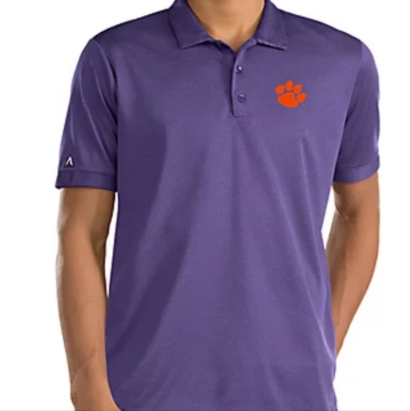 🆕️ Antigua Clutch Polo Clemson Tigers - Picture 1 of 8